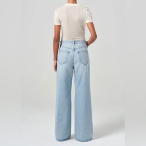 Agolde Dame Light Wash Wide-Leg High-Rise Jeans